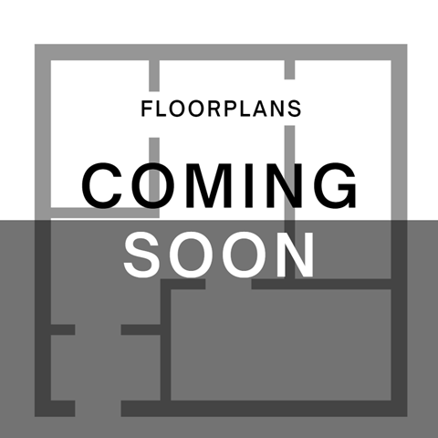 a coming soon sign in front of a floor plan